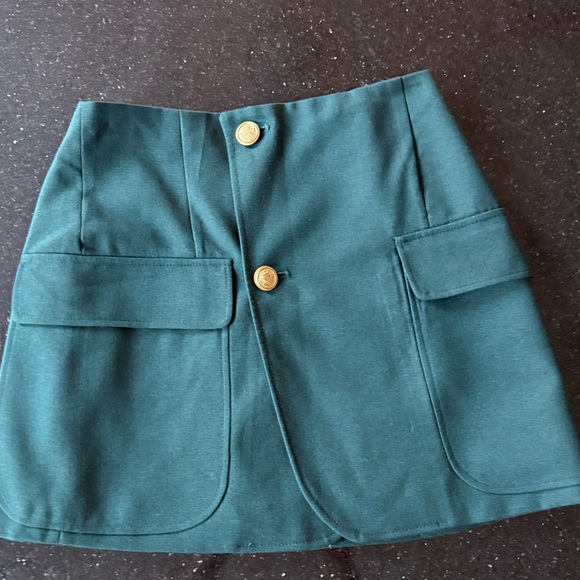 Vintage HAVRE STUDIO Green cropped blazer & skirt Set - Picture 8 of 9